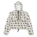 Women’s cropped Logo Pattern windbreaker