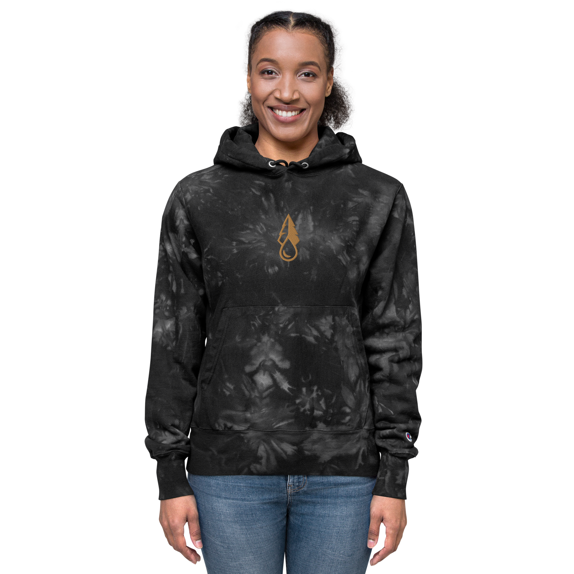 True North Emblem Champion tie-dye hoodie